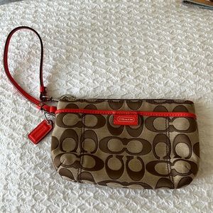 Vintage Coach wristlet
